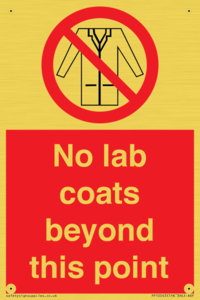No lab coats beyond this point